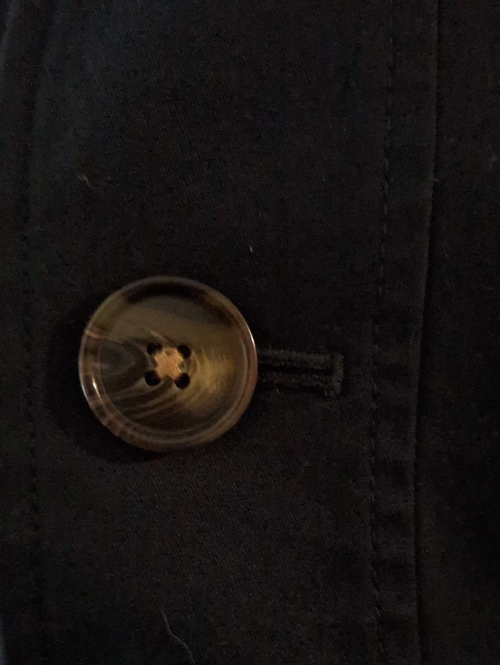 Quince Comfort Stretch Trench Coat Navy XL NWOT - Picture 3 of 5